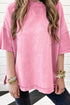 Mineral Wash Exposed Seam Drop Shoulder Oversized Tee